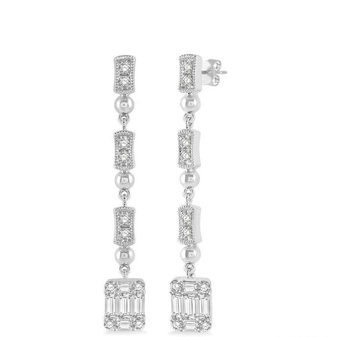 Parkplace Jewelers Fusion Diamond Long Earrings 974A3PPFGERWG