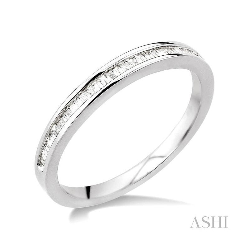 ASHI Channel Set Baguette Diamond Wedding Band 30506PPFCW