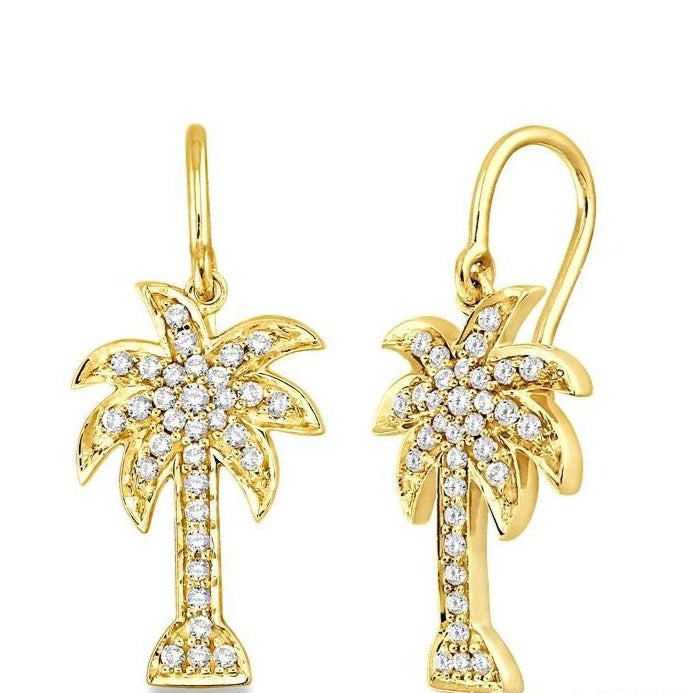 Parkplace Jewelers Palm Tree Diamond Fashion Earrings 63783PPFXERYG