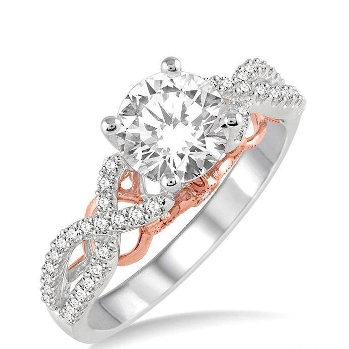 Parkplace Jewelers Round Shape Semi-Mount Diamond Engagement Ring 17025PPFRWP-SM