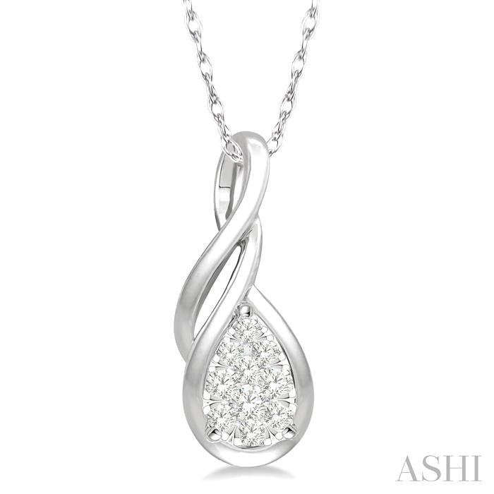 ASHI Pear Shape Lovebright Diamond Fashion Pendant 900A8PPFGPDWG
