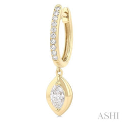 ASHI Marquise Shape Diamond Huggie Fashion Earrings 900G3PPFGERYG-MQ