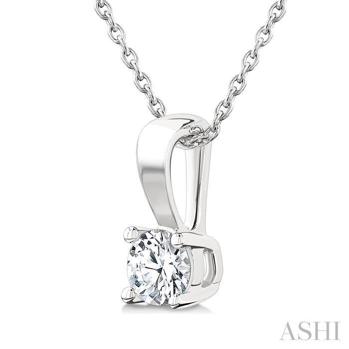 ASHI Round Shape Diamond Solitaire Pendant 90225PPFGPDWG