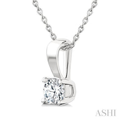 ASHI Round Shape Diamond Solitaire Pendant 90225PPFGPDWG