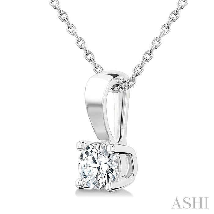 ASHI Round Shape Diamond Solitaire Pendant 90226PPFGPDWG