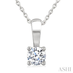 ASHI Round Shape Diamond Solitaire Pendant 90226PPFGPDWG