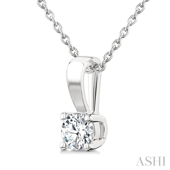 ASHI Round Shape Diamond Solitaire Pendant 90227PPFGPDWG