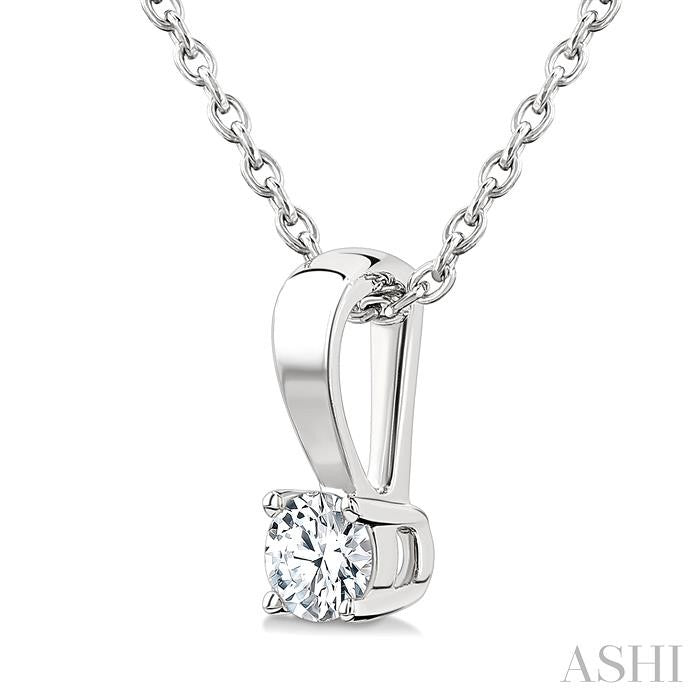ASHI Round Shape Diamond Solitaire Pendant 90228PPFGPDWG