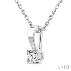 ASHI Round Shape Diamond Solitaire Pendant 90228PPFGPDWG