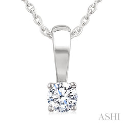 ASHI Round Shape Diamond Solitaire Pendant 90228PPFGPDWG
