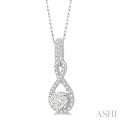 ASHI Round Shape Lovebright Diamond Infinity Pendant 902A6PPFGPDWG