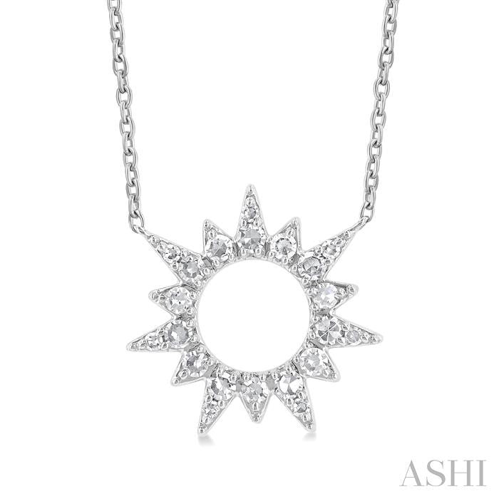 ASHI Sunburst Diamond Fashion Pendant 90387PPTSPDWG