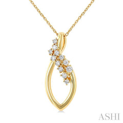 ASHI Scatter Diamond Fashion Pendant 90397PPTGPDYG