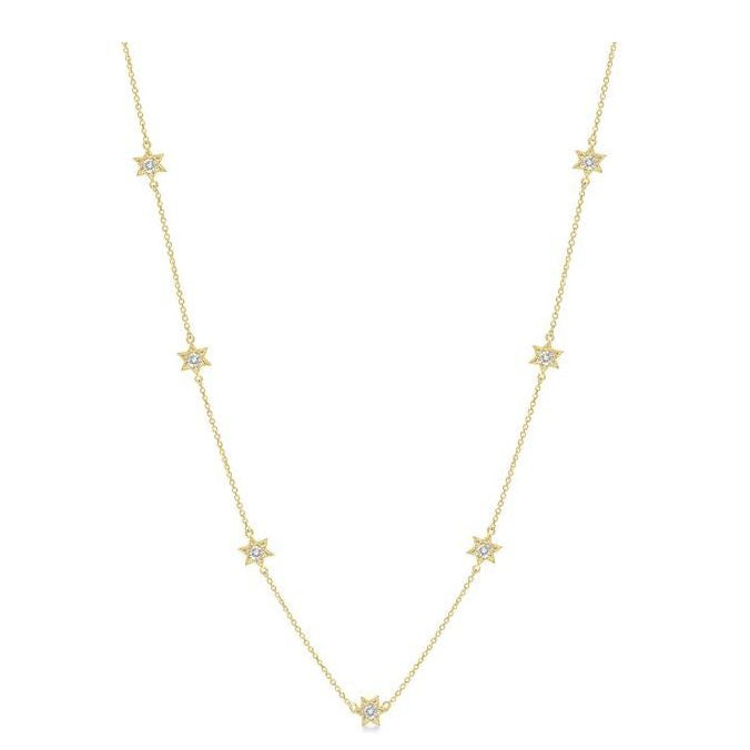 Parkplace Jewelers Star Diamond Station Necklace 996B0PPTSNKYG