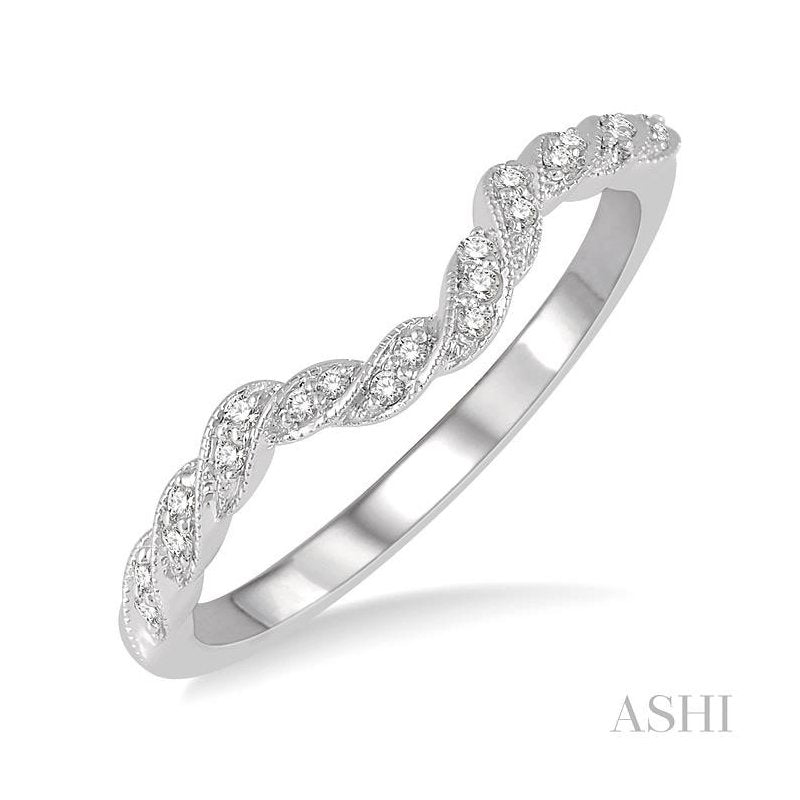 ASHI Diamond Wedding Band 244L8PPFHWG-WB