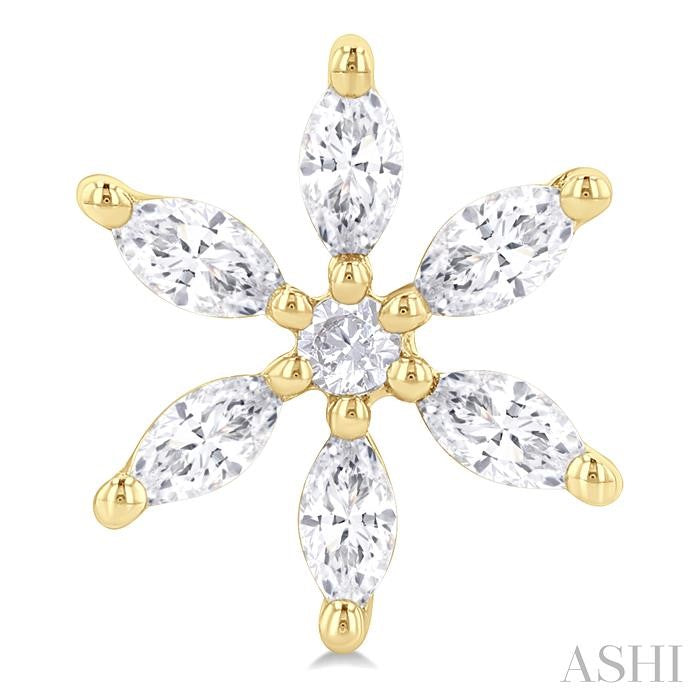 ASHI Floral Diamond Fashion Earrings 90494PPFGERYG