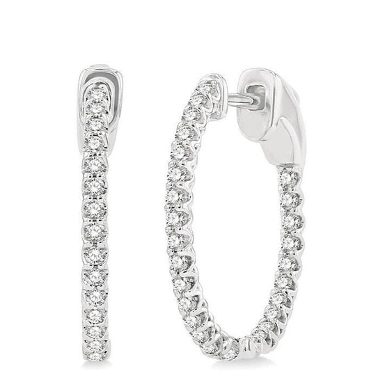 Parkplace Jewelers Inside-Out Diamond Hoop Earrings 622B3PPFGERWG