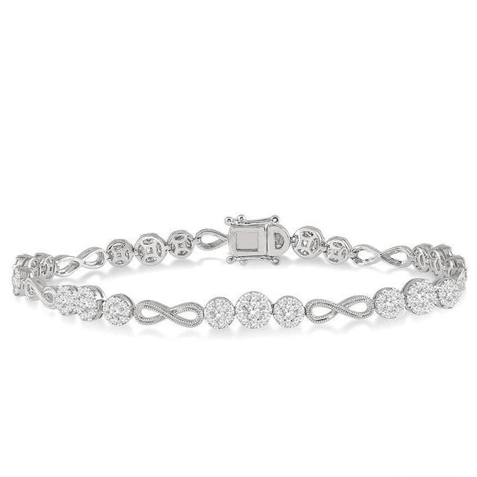 Parkplace Jewelers Lovebright Diamond Infinity Link Bracelet 70172PPFVWG
