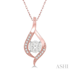 ASHI Round Shape Lovebright Diamond Pendant 906A6PPFGPDPW