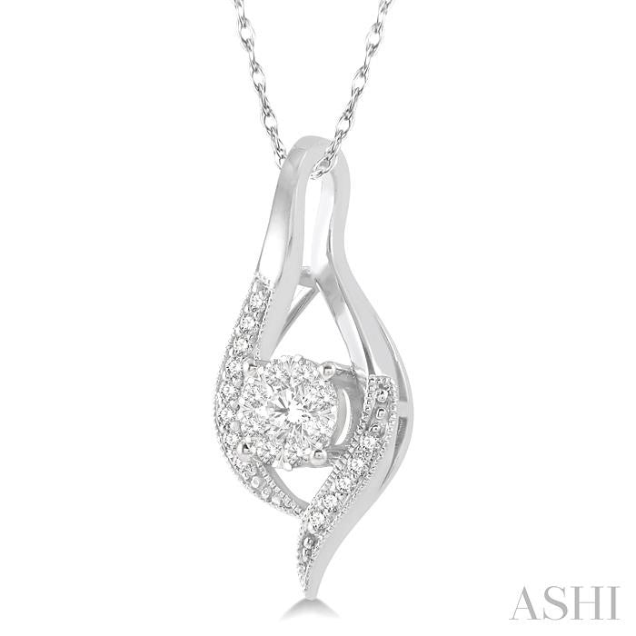 ASHI Round Shape Lovebright Diamond Pendant 906A6PPFGPDWG