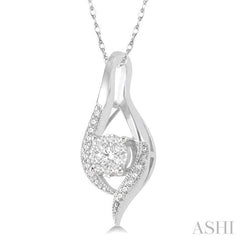 ASHI Round Shape Lovebright Diamond Pendant 906A6PPFGPDWG