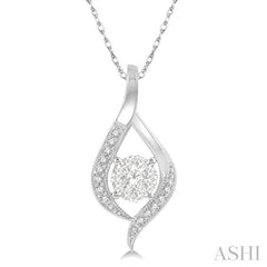 ASHI Round Shape Lovebright Diamond Pendant 906A6PPFGPDWG