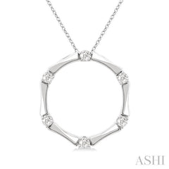 ASHI Diamond Fashion Bamboo Pendant 906G6PPFGPDWG