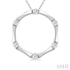 ASHI Diamond Fashion Bamboo Pendant 906G6PPFGPDWG