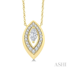 ASHI Marquise Shape Diamond Fashion Pendant 906H5PPFGPDYG-MQ