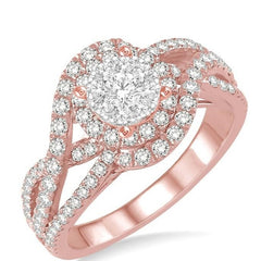 Parkplace Jewelers Round Shape Halo Lovebright Diamond Engagement Ring 132D1PPFVPW-LE