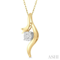 ASHI Round Shape Lovebright Diamond Fashion Pendant 908A8PPFGPDYW