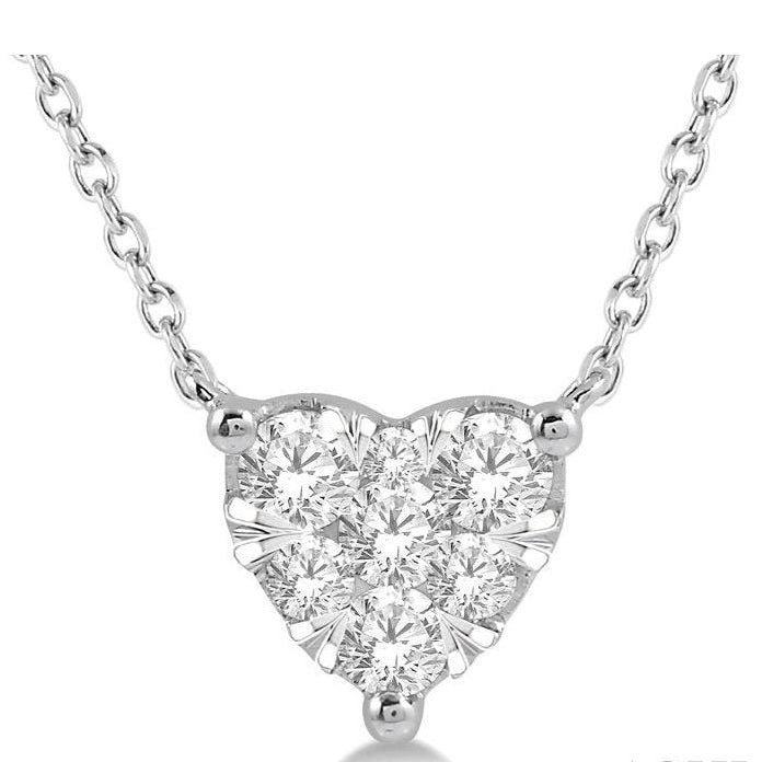 Parkplace Jewelers Heart Shape Lovebright Essential Diamond Pendant 9941QPPFHNKWG