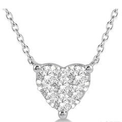 Parkplace Jewelers Heart Shape Lovebright Essential Diamond Pendant 9941QPPFHNKWG