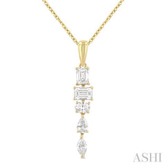ASHI Mixed Shape Diamond Fashion Pendant 909G2PPFGPDYG
