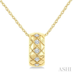 ASHI Bold Diamond Fashion Pendant 909H8PPTGPDYG