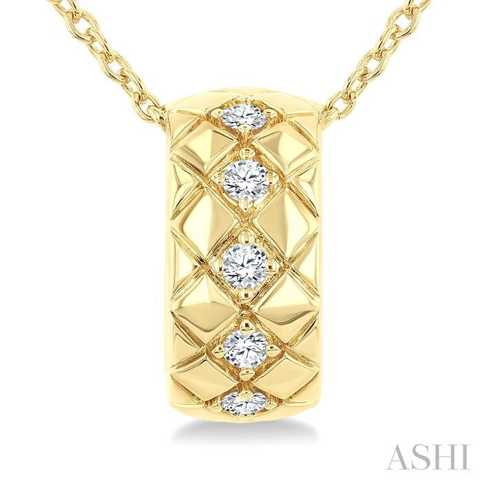 ASHI Bold Diamond Fashion Pendant 909H8PPTGPDYG