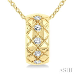 ASHI Bold Diamond Fashion Pendant 909H8PPTGPDYG