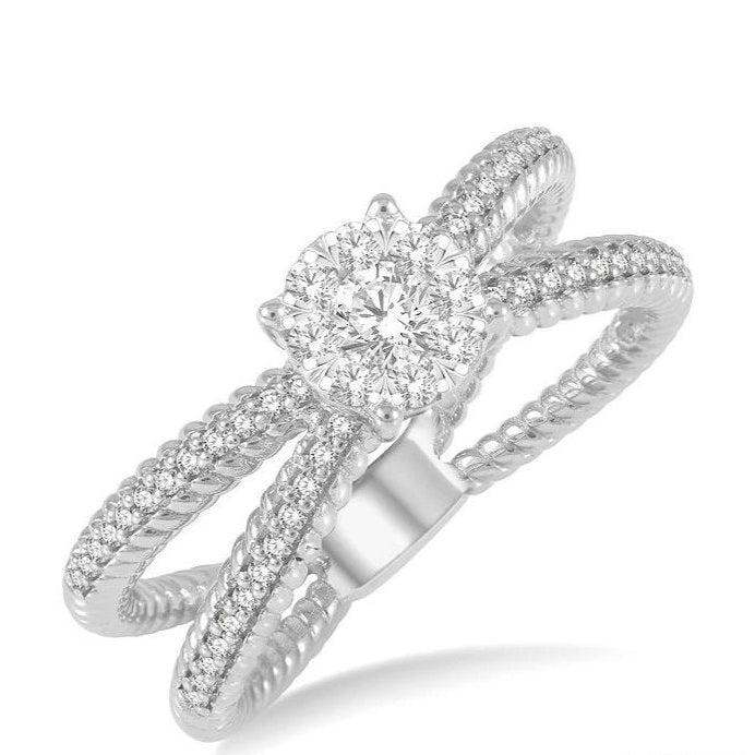 Parkplace Jewelers Round Shape Lovebright Diamond Ring 146F3PPFHWG