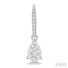 ASHI Pear Shape Lovebright Essential Diamond Earrings 911D3PPFVERWG