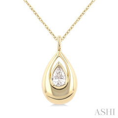 ASHI Pear Shape Diamond Fashion Pendant 911G6PPFGPDYG