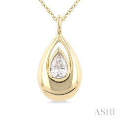 ASHI Pear Shape Diamond Fashion Pendant 911G6PPFGPDYG