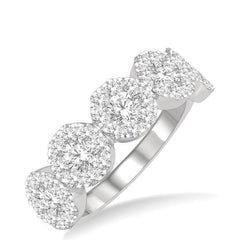 Parkplace Jewelers Round Shape 5 Stone Lovebright Essential Diamond Wedding Band 158D2PPFGWG