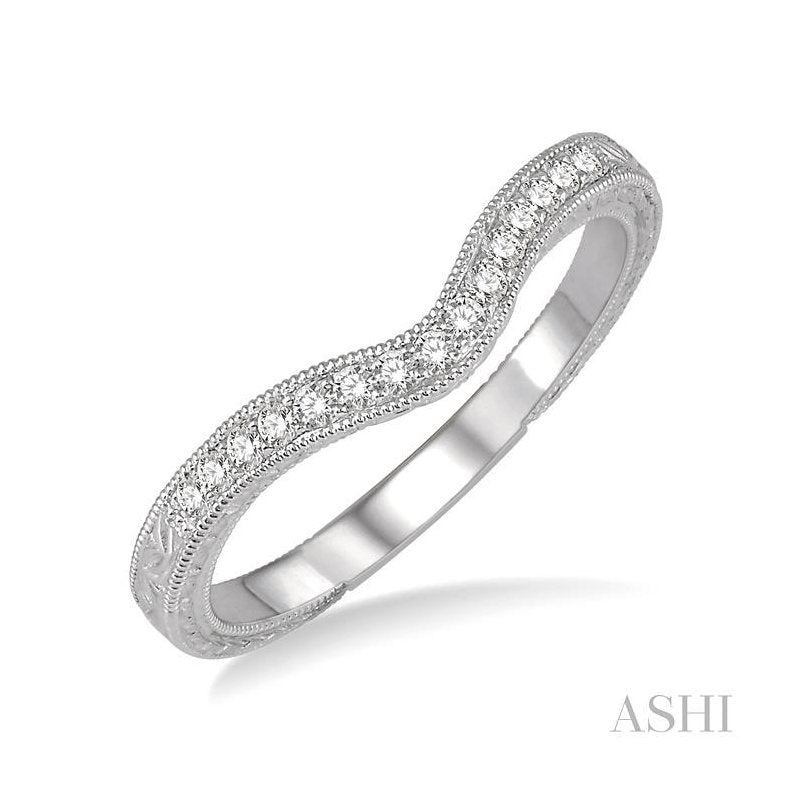 ASHI Diamond Wedding Band 26088PPFHWG-WB