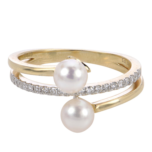 Parkplace Pearls 14KT Yellow Gold Akoya Pearl Ring 912662/A-7