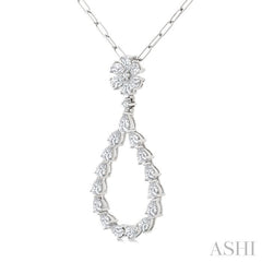 ASHI Pear Shape Diamond Fashion Pendant 913G0PPFGPDWG-1.85