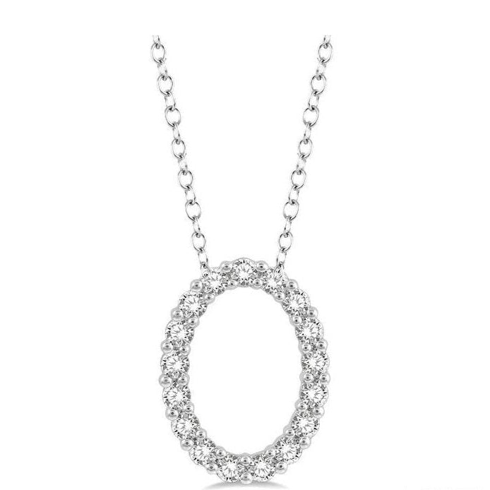 Parkplace Jewelers Oval Shape Diamond Pendant 901H6PPFGPDWG