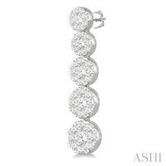 ASHI Lovebright Essential Journey Diamond Long Earrings 914B0PPFGERWG-1.15