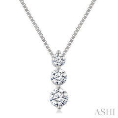 ASHI 3 Stone Diamond Fashion Pendant 915G5PPFGPDWG