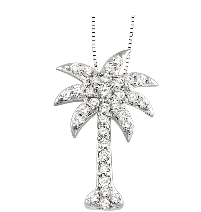 Parkplace Jewelers Palm Tree Diamond Fashion Pendant 63713PPFXPDWG