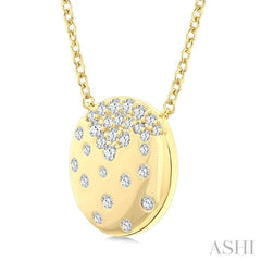 ASHI Mosaic Circle Diamond Fashion Pendant 916H7PPTGPDYG